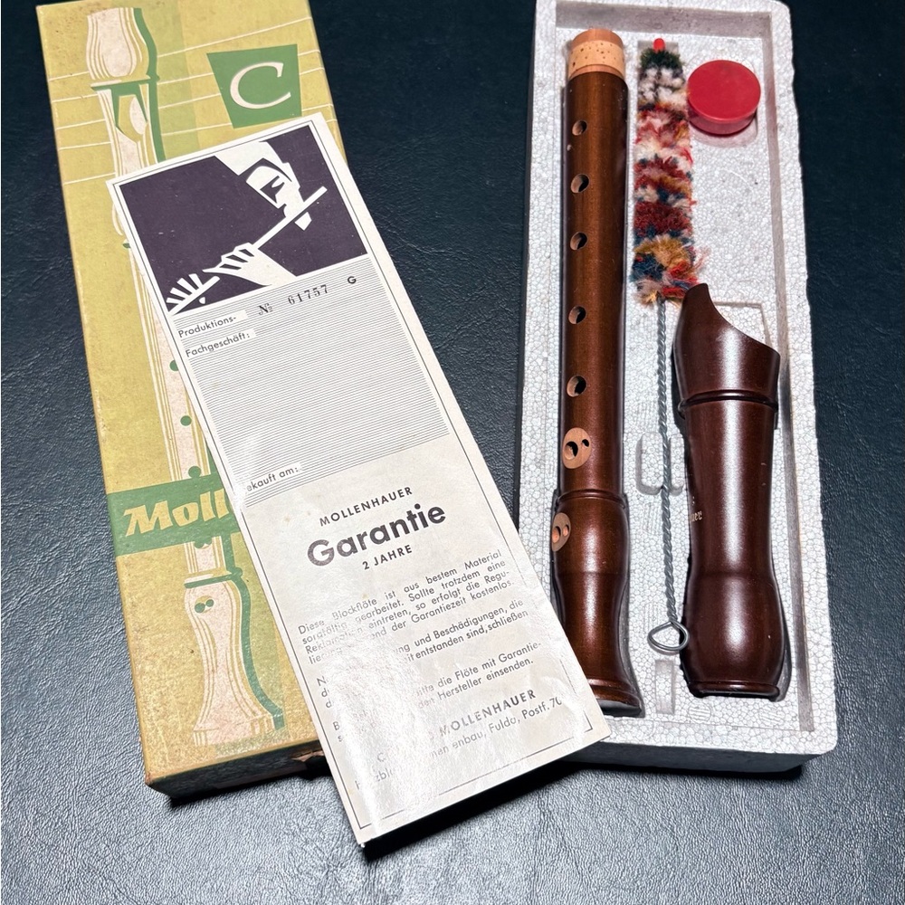 Mollenhauer Wood Soprano Recorder Vintage 1972. Unused.❣️ - Picture 6 of 6